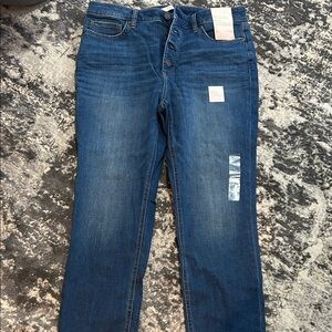 LC Lauren Conrad Dark Blue Skinny Ankle Jeans